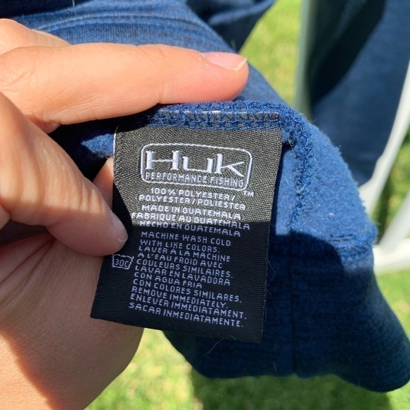 Huk performance fishing fleece hull hoodie - Picture 5 of 6